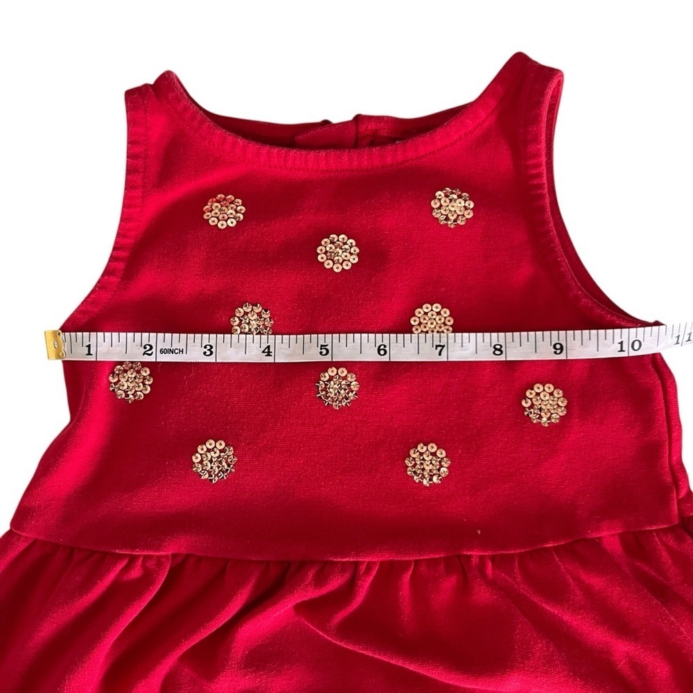 OshKosh Sparkle Ponte Dress, Red SZ 5T - Picture 2 of 6